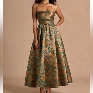 AZAZIE Ziva Vintage Teal Maxi Dress